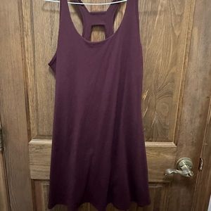 Burgundy tennis dress with shorts